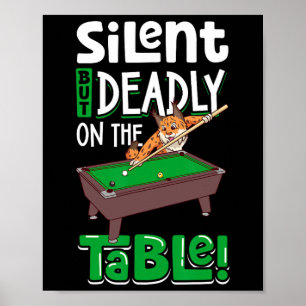 Affiche Silencieux Mais Mortel - Billiards Lynx