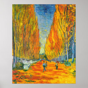 Affiche Silent Avenue, Les Alyscamps par Vincent van Gogh