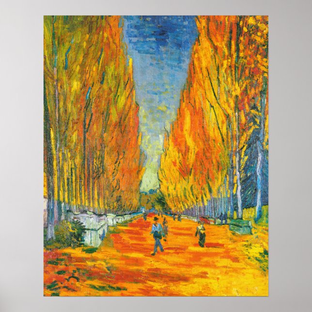 Affiche Silent Avenue, Les Alyscamps par Vincent van Gogh (Devant)