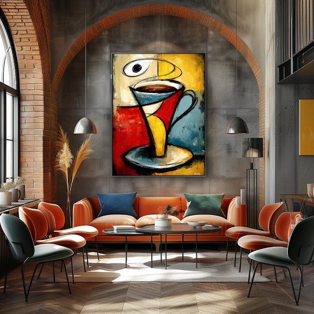 Affiche Silent Brew — Contemporary Abstract Expressionism (Créateur téléchargé)