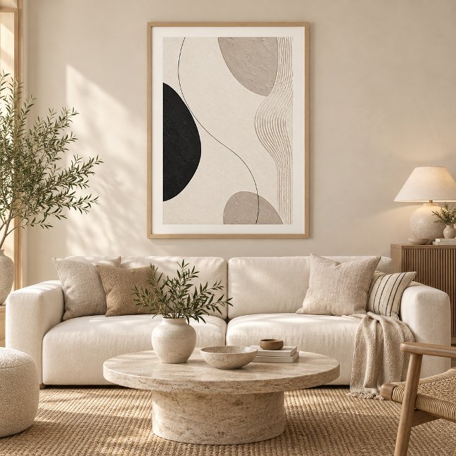 Affiche Silent Passage | Minimal Abstract Plaster Art Prin (Créateur téléchargé)