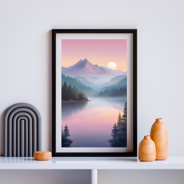 Affiche Silent Valley au coucher du soleil (Créateur téléchargé)