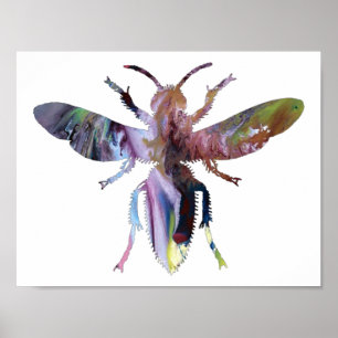 Affiche Silhouette abstraite de frelon