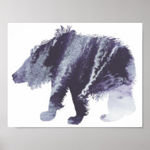 silhouette Abstraite de l'ours paresseux