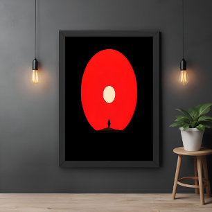 Affiche Silhouette Abstraite minimaliste
