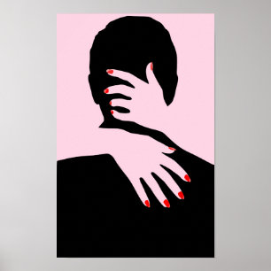Affiche Silhouette Art People Art Vintage Ad Art People Ou
