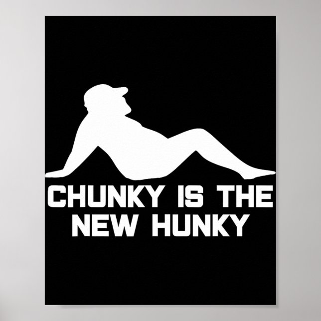 Affiche Silhouette Dad Bod Chunky Est La Nouvelle Dadbod H (Devant)