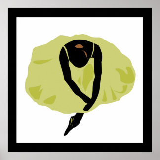 Affiche Silhouette de Ballerina