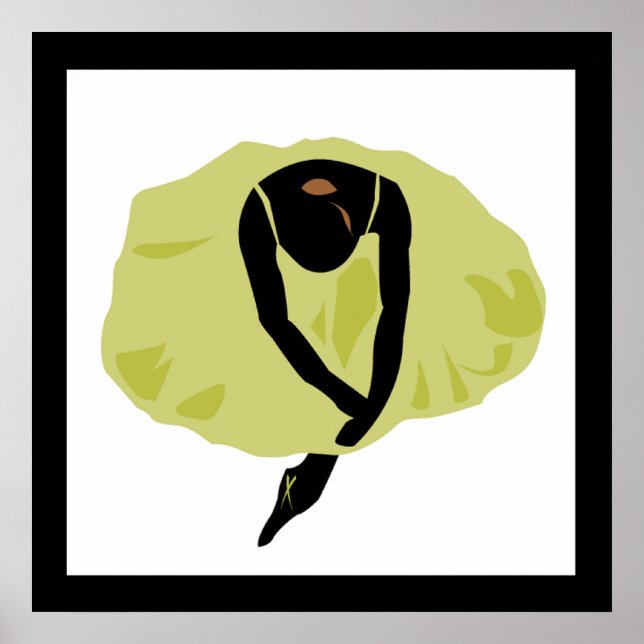 Affiche Silhouette de Ballerina (Devant)