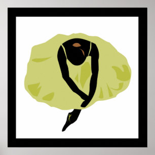 Affiche Silhouette de ballerine