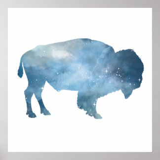 Affiche Silhouette de Buffalo