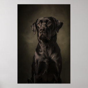 Affiche Silhouette de chien élégant