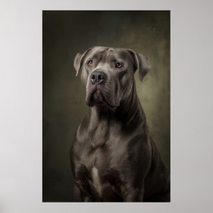 Affiche Silhouette de chien élégant