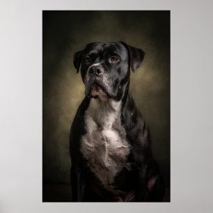 Affiche Silhouette de chien élégant