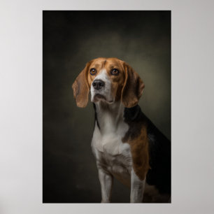 Affiche Silhouette de chien élégant