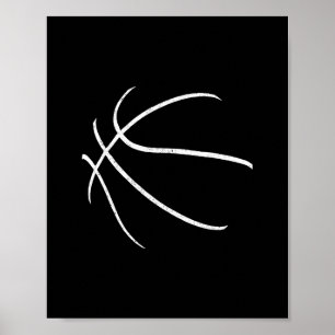 Affiche Silhouette de croquis joueur de balle entraîneur s