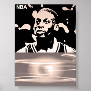 Affiche silhouette de joueur célébré 