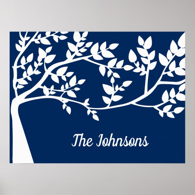 Affiche Silhouette de l'arbre (Devant)