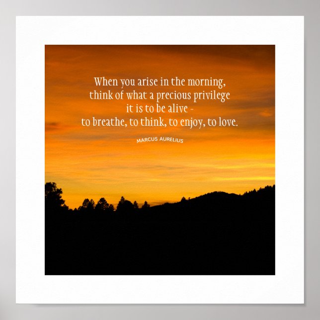 Affiche Silhouette de Prairie Hill au coucher du soleil Ph (Devant)
