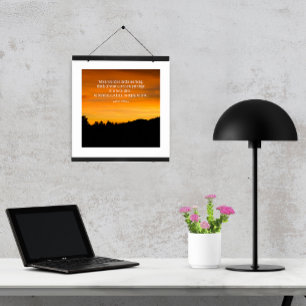 Affiche Silhouette de Prairie Hill au coucher du soleil Ph