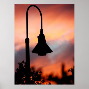 Affiche Silhouette de rue