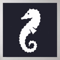 silhouette de SEAHORSE nautique