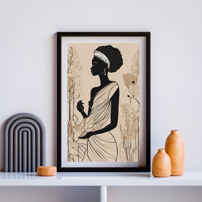 Affiche Silhouette de Sérénité (Créateur téléchargé)