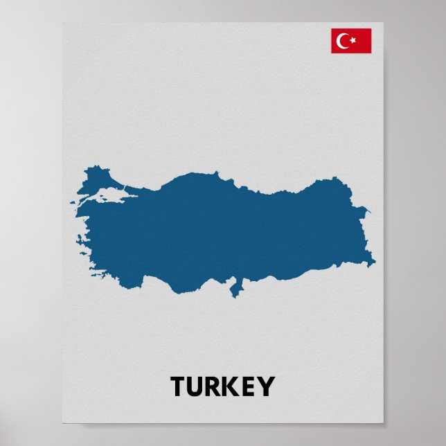 Affiche Silhouette de Turquie (Devant)