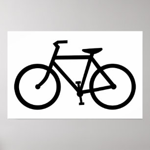 Affiche silhouette de vélo