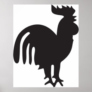 Affiche Silhouette du coq