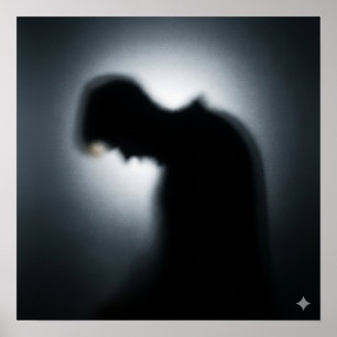 Affiche Silhouette floue