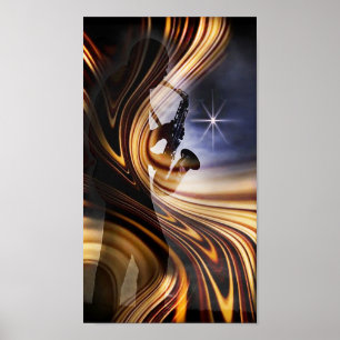 Affiche Silhouette Lpv .5 de jazz