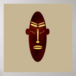 Affiche silhouette moderne abstraite authentique