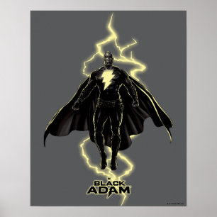 Affiche Silhouette noire Adam Lightning