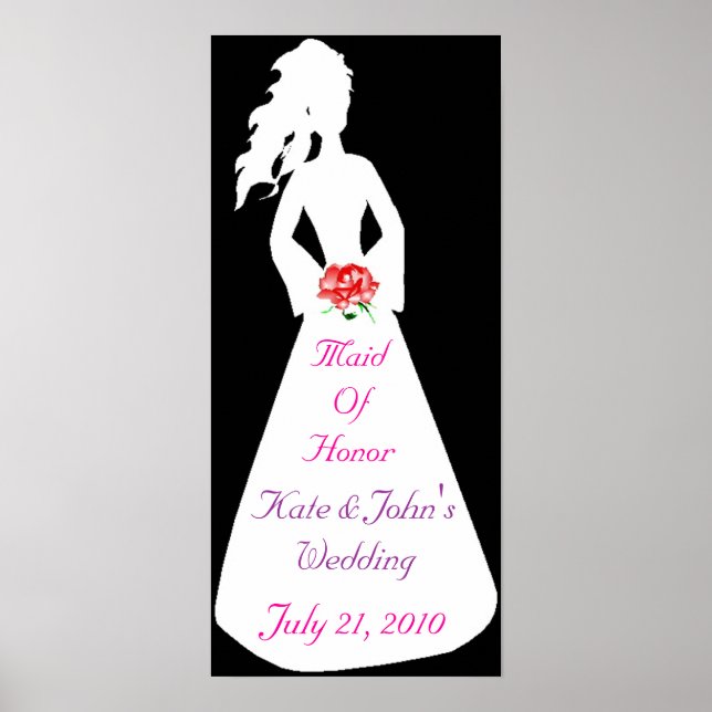 Affiche Silhouette nuptiale II Maid Of Honor (Devant)