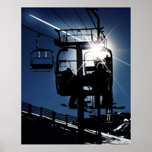 Affiche Silhouette Sunburst "68"