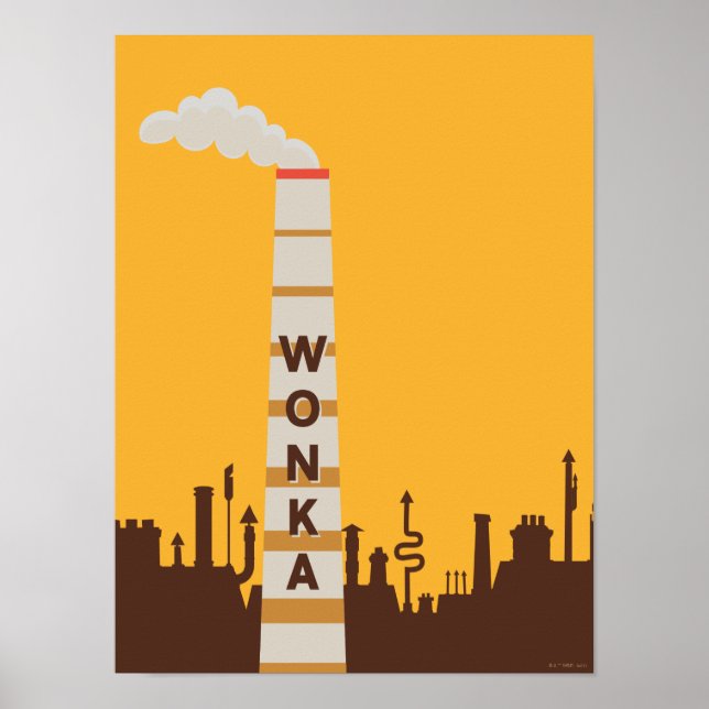 Affiche Silhouette Wonka Factory (Devant)