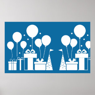 Affiche Silhouettes blanches