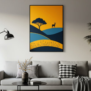 Affiche Silhouettes Sereines