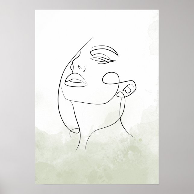Affiche Silhueta rosto feminino (Devant)