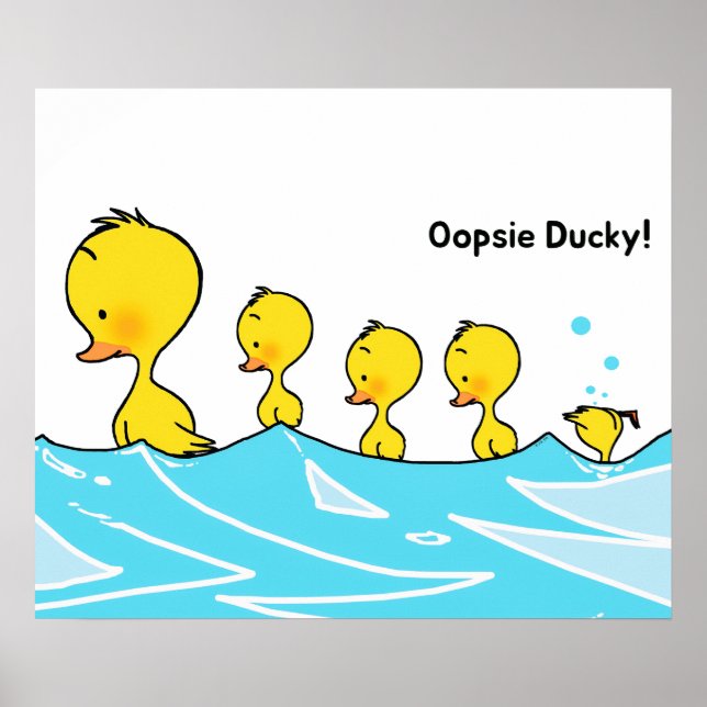 Affiche Silly Duckling Makes a Splash (Devant)