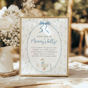 Affiche Silly Goose Quelle taille a le ventre de maman