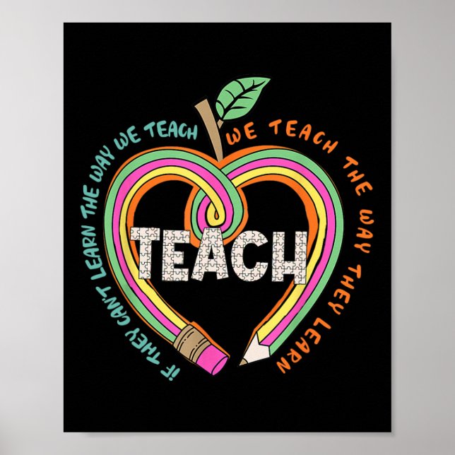 Affiche S'ils ne peuvent pas apprendre la façon dont nous  (Devant)