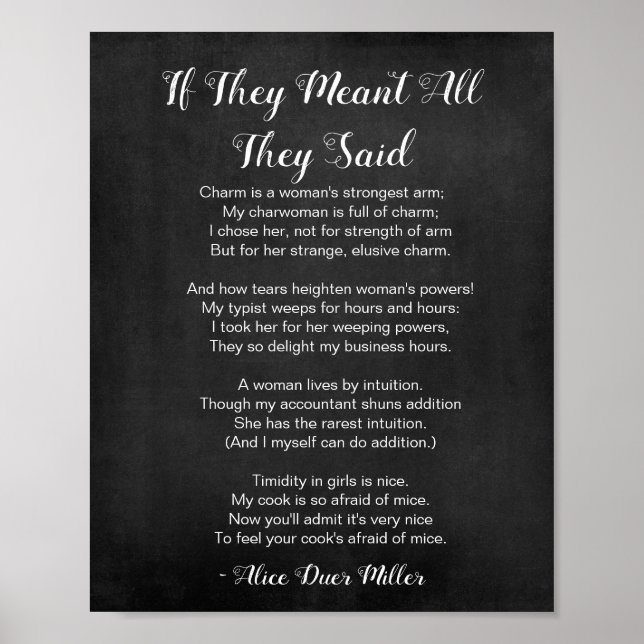 Affiche S'ils veulent tout poème noir et blanc (Devant)