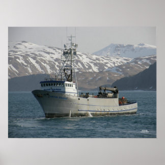 Affiche Silver Dolphin, Crab Fishing Boat