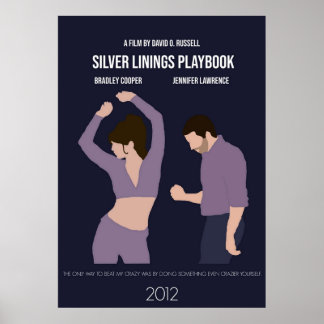 Affiche Silver Linings Playbook Minimalist Movie