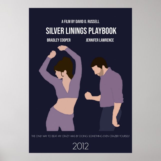 Affiche Silver Linings Playbook Minimalist Movie (Devant)