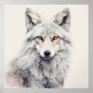 Affiche Silver Spirit Animal Fox