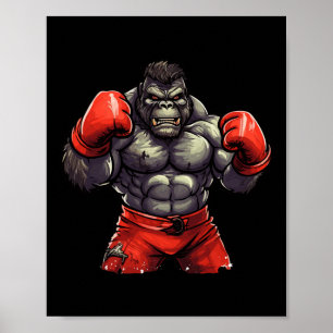 Affiche Silverback Gorilla Gym Vêtements Corps de construc