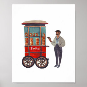 Affiche Simitçi (Simit) Imprimer